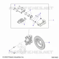 BRAKES, ETRIER DE FREIN AVANT (SL/SLR MODELS)