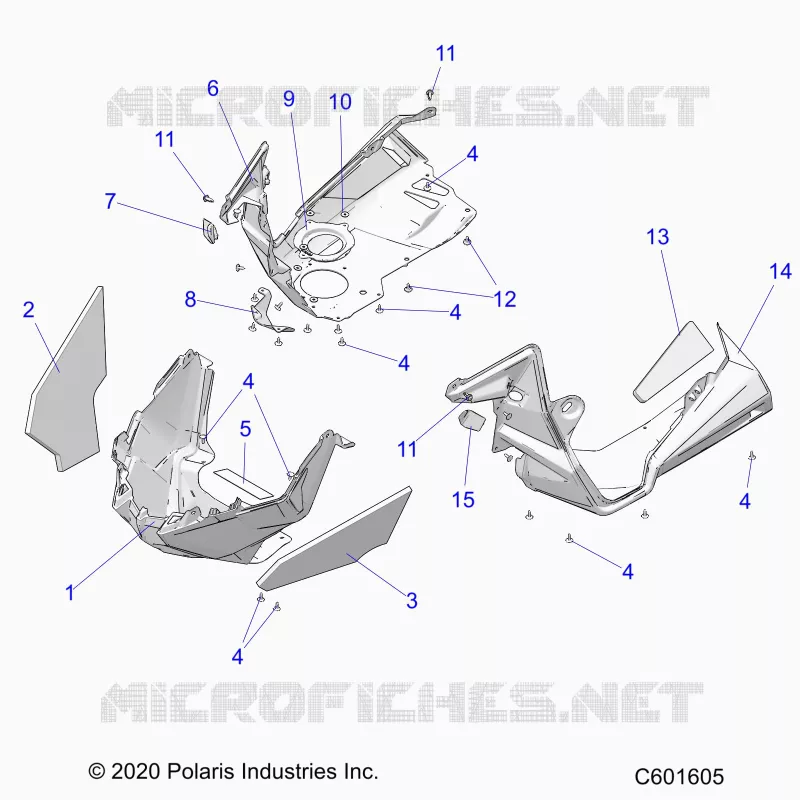 CARROSSERIE AVANT ASM./FENDERS