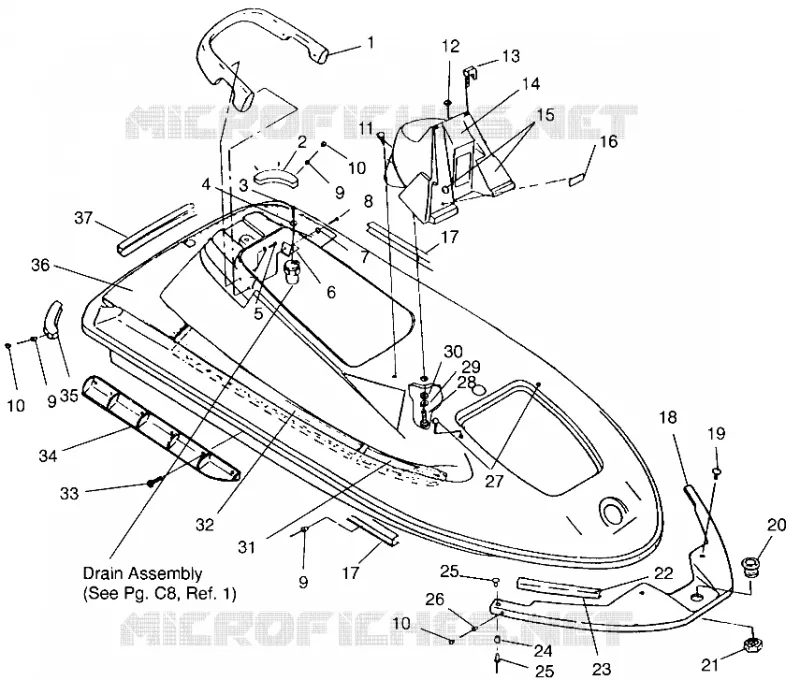 CONDUIT D'ADMISSION ASSEMBLY SLX 780 B954287 (4933953395A005)