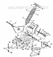 BRAS OSCILLANT ET AMORTISSEUR ARRIERE Trail Blazer W98BA25C (4945464546B009)