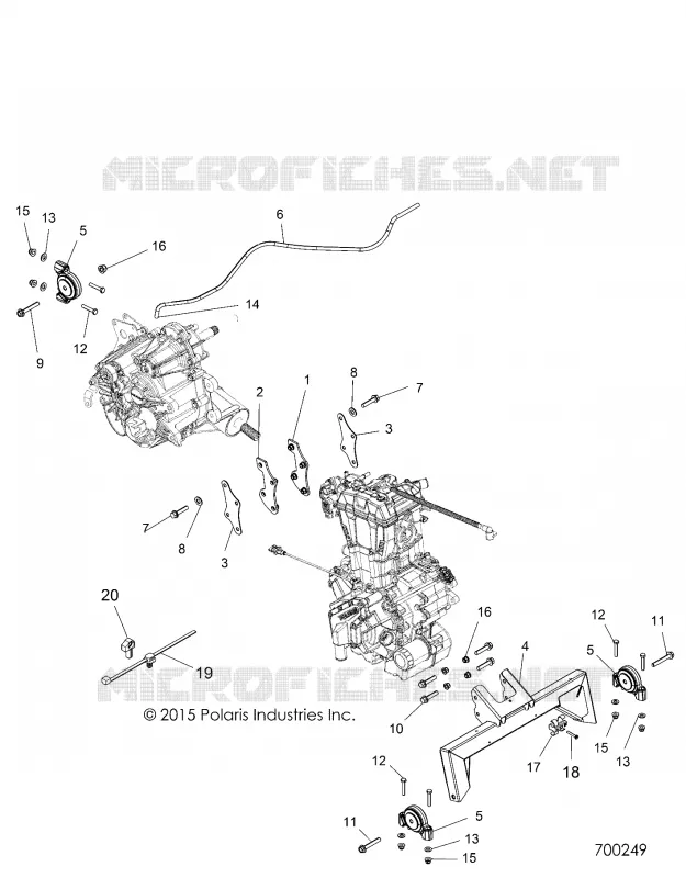 ENGINE, ENGINE AND SUPPORT TRANSMISSION