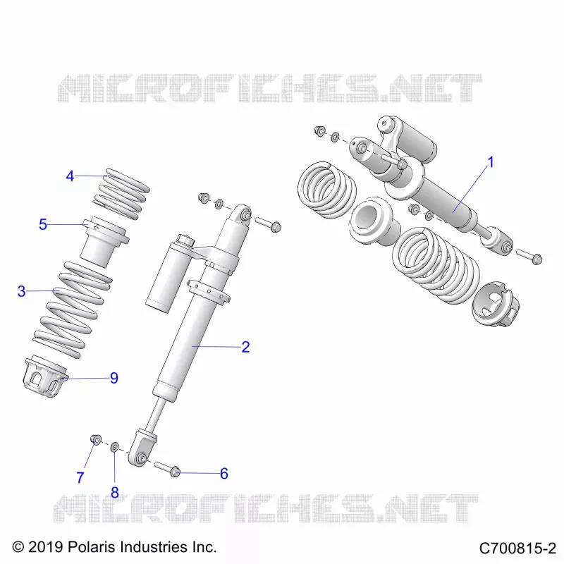 SUSPENSION, AMORTISSEUR AVANT MOUNTING