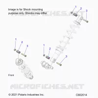 SUSPENSION, SUPPORT AMORTISSEUR , REAR SUSP.