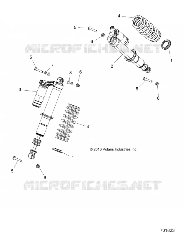 SUSPENSION, AMORTISSEUR AVANT MOUNTING