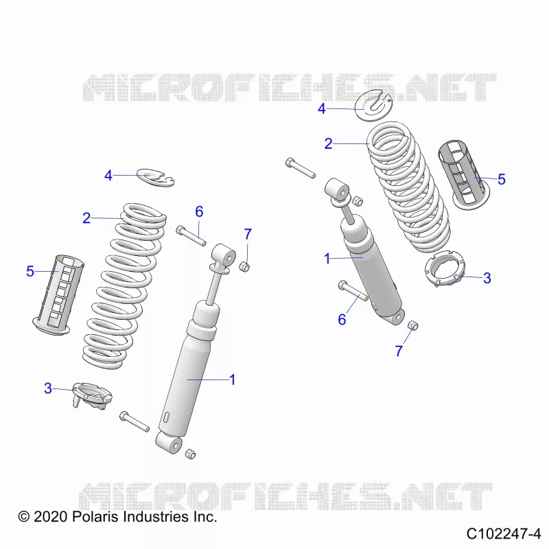 SUSPENSION ARRIERE SHOCKS AND MOUNTING