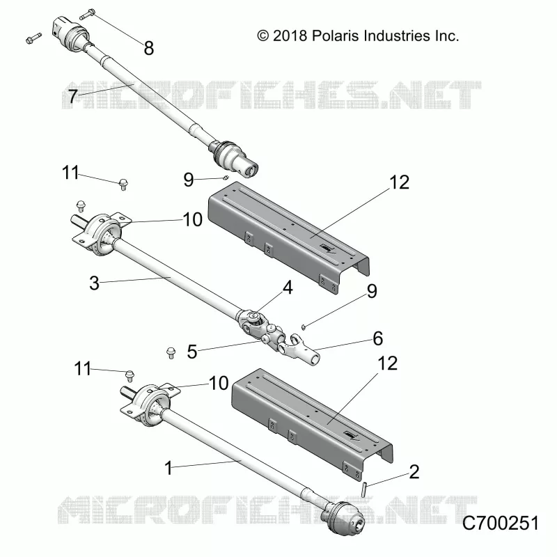 SYSTEME DE TRANSMISSION, FRONT, MID, REAR PROP SHAFT