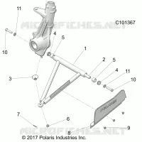 SUSPENSION, A-ARM AND SUPPORT MOUNTING