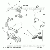 FUEL SYSTEM, RAIL, LINES AND CORPS DE PAPILON