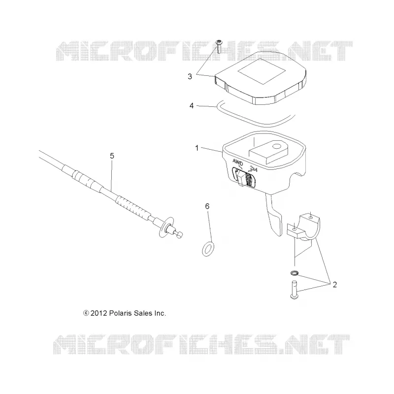 DIRECTION, CONTROLS, THROTTLE ASM. AND CABLE