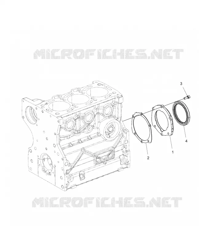 ENGINE, VILEBREQUIN OIL SEAL FLANGE