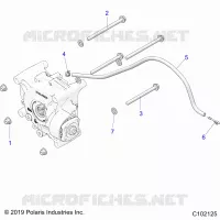 SYSTÃˆME DE TRANSMISSION, GEARCASE MOUNTING, REAR