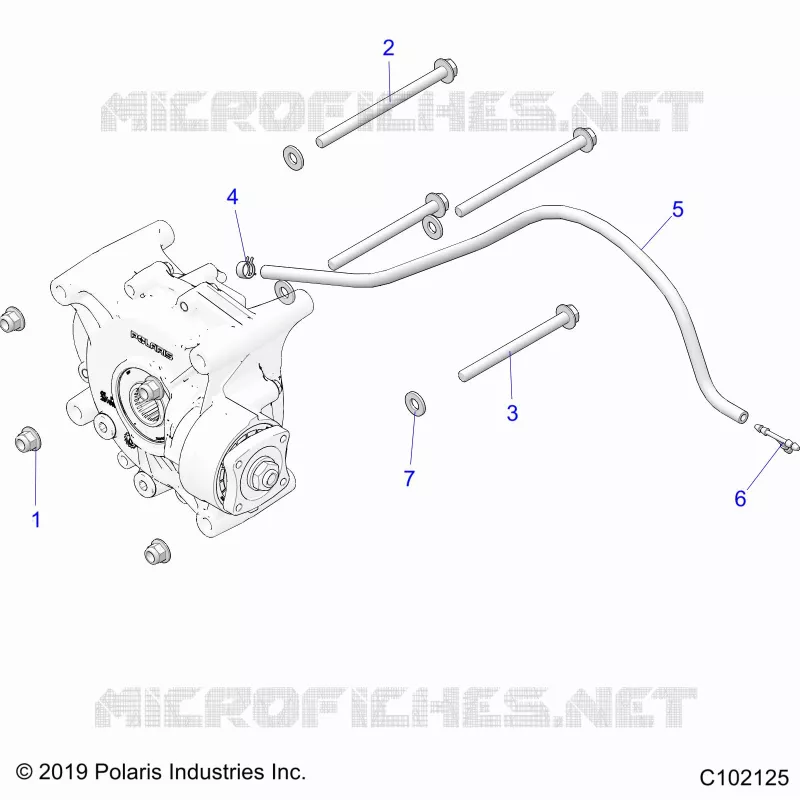 SYSTÃˆME DE TRANSMISSION, GEARCASE MOUNTING, REAR