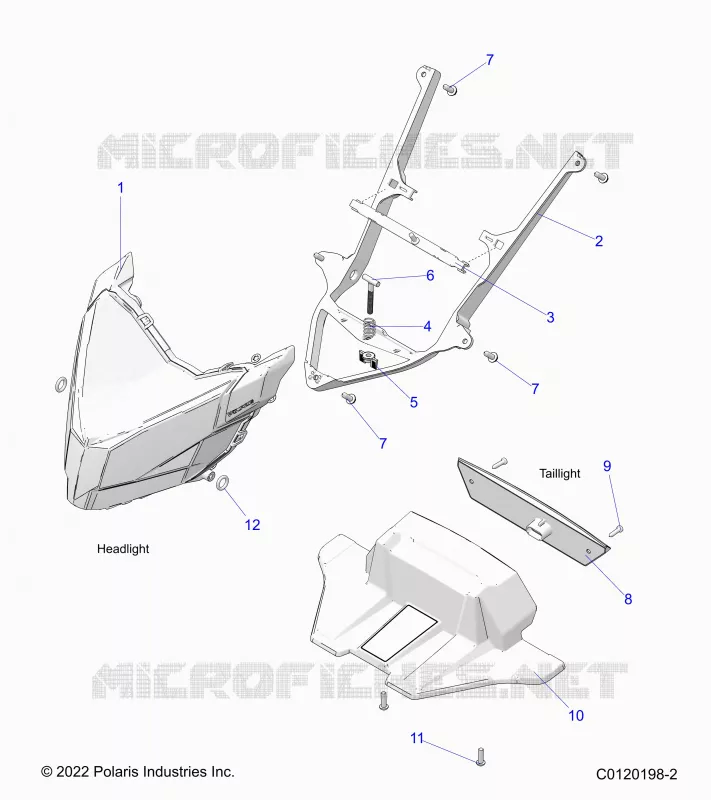 ELECTRICITE, HEADLIGHT AND TAILLIGHT