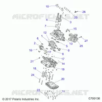 ENGINE, CRANKCASE AND VILEBREQUIN