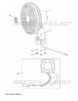DASH FAN, BLACK, FAN AND HARDWARE ONLY