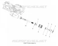 SYSTÈME DE TRANSMISSION, PONT PRINCIPAL OUTPUT SHAFT