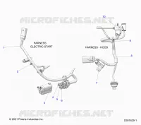 ELECTRICITE, WIRE HARNESS, HOOD, ELEC. START
