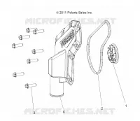 MOTEUR, WATERPUMP IMPELLER AND COVER