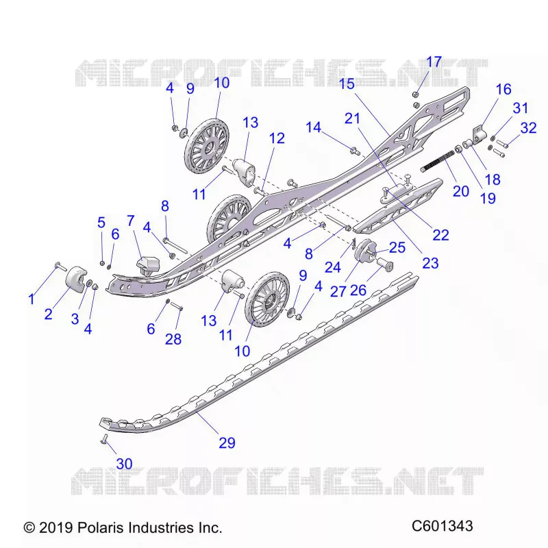 SUSPENSION, RAIL, LH/RH