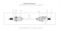 SYSTÈME DE TRANSMISSION, ARBRE DE TRANSMISSION, FRONT