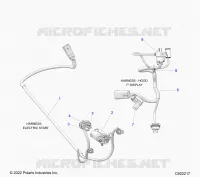 ELECTRICITE, WIRE HARNESS, HOOD, ELECTRIC START