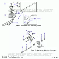 BRAKES, BRAKE LEVERS AND MAITRE CYLINDRES