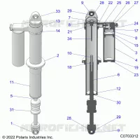 SUSPENSION ARRIERE SHOCK INTERNALS