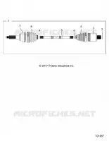 DRIVE TRAIN, TRANSMISSION ARRIERE SHAFT (FROM 7/17/2017)