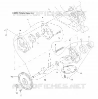 MOTEUR, OIL SYSTEM and POMPE A HUILE