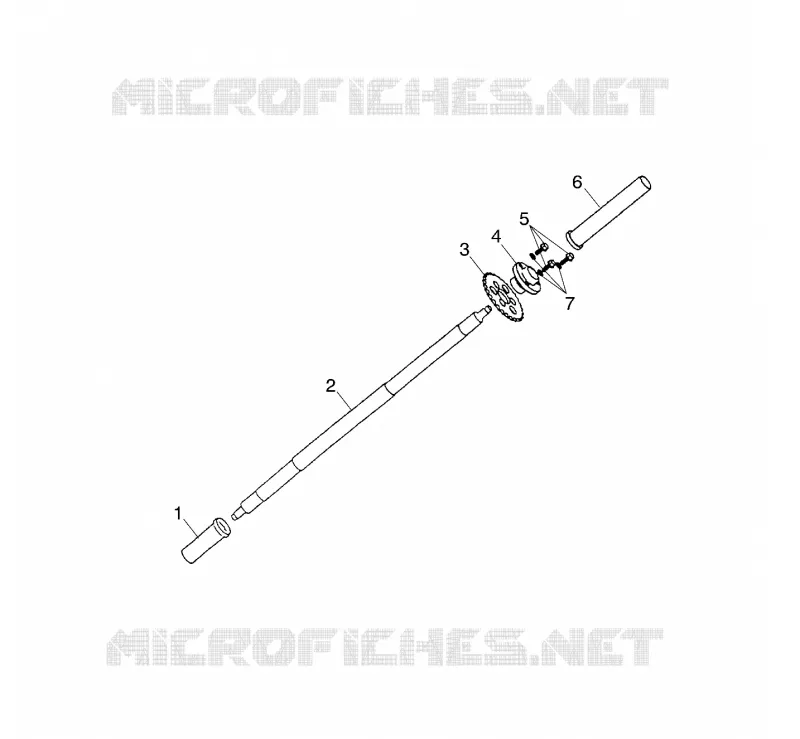 AXE DE ROUE ARRIERE