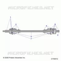 SYSTÃˆME DE TRANSMISSION, FRONT HALF SHAFT
