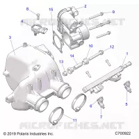 ENGINE, PRISE D'AIR MANIFOLD