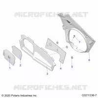 CLOSE OFF PANEL and ACCESS PANEL