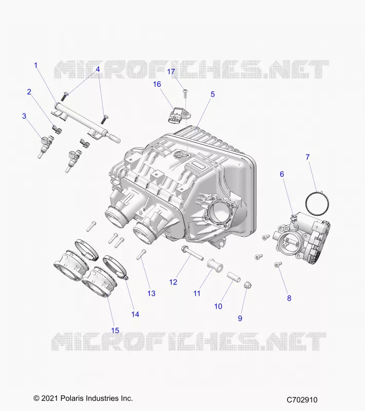 ENGINE, INTAKE MANIFOLD, CORPS DE PAPILON, FUEL RAIL