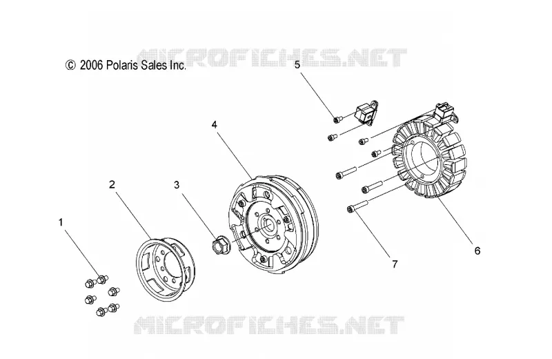MOTEUR, STATOR and VOLANT MOTEUR