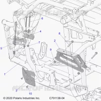 CHASSIS, MOTEUR AND REAR DRIVELINE MOUNTING