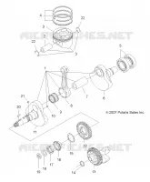 MOTEUR, VILEBREQUIN AND PISTON