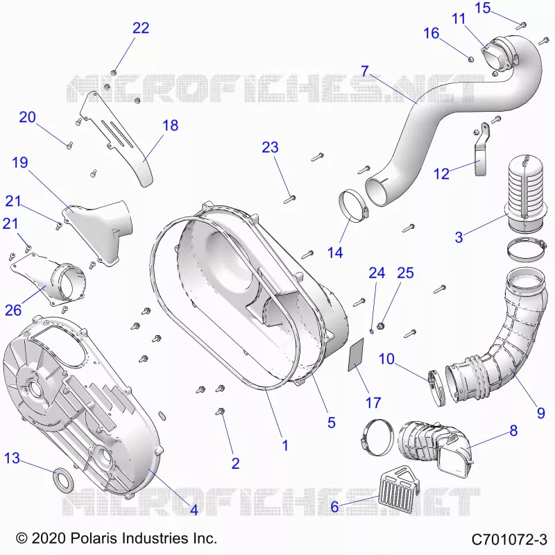 SYSTÃˆME DE TRANSMISSION, CLUTCH COVER AND DUCTING
