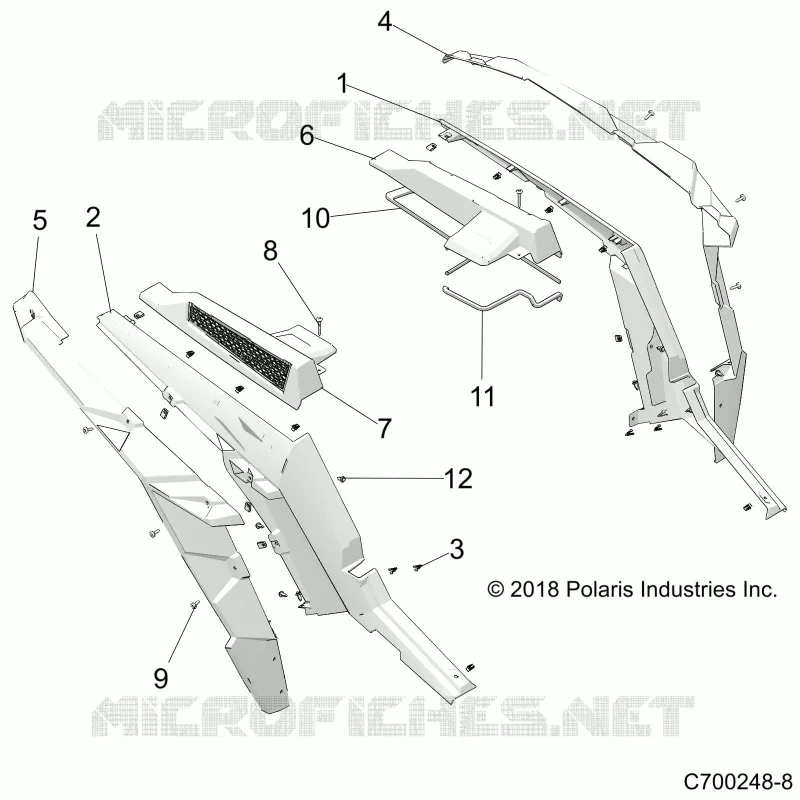 GARDE BOUE ARRIERES AND BEZELS- Z20NAE92AL/AR/BL/BR (C700248-8)