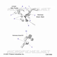 ELECTRICITE, WIRE HARNESS, HOOD, ELEC. START