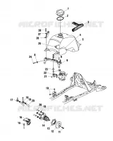 CARBURANT TANK AND CARBURATEUR MOUNTING