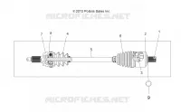 SYSTÈME DE TRANSMISSION, DRIVE SHAFT, FRONT (TO 2/15/16)