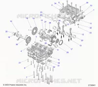 ENGINE, CRANKCASE, VILEBREQUIN