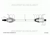 SYSTÃˆME DE TRANSMISSION, REAR HALF SHAFT