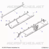 CHASSIS, SIEGE SUPPORTS- G21GMH99AL/BL (C700819-3)