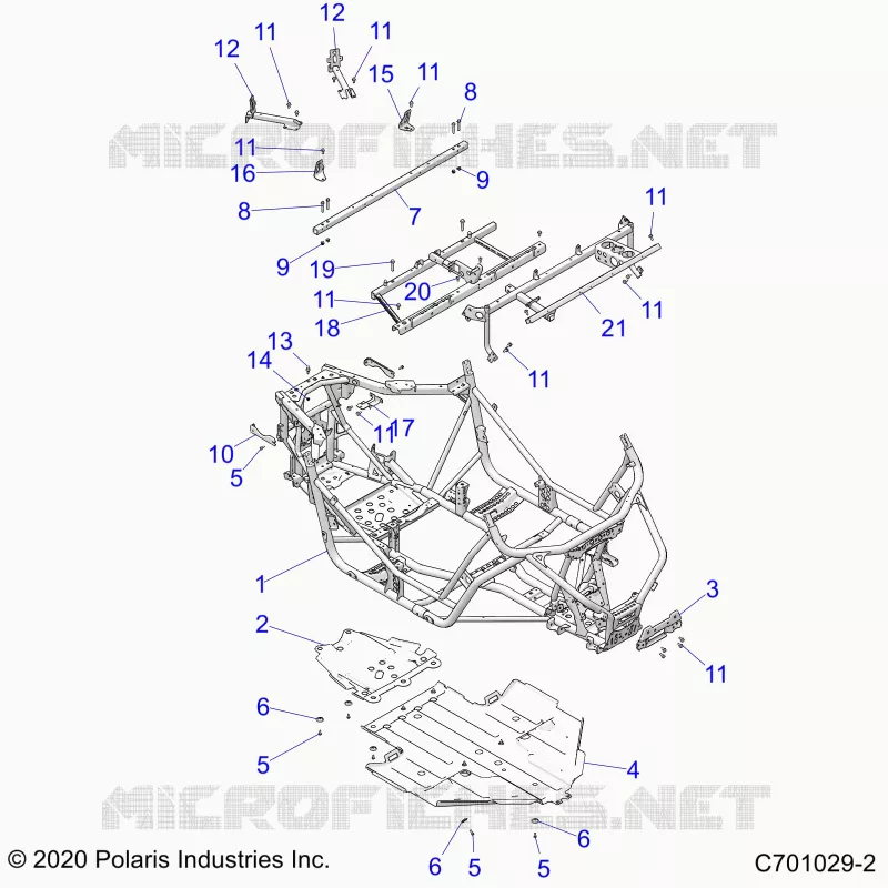 CHASSIS, MAIN FRAME AND SKID PLATE