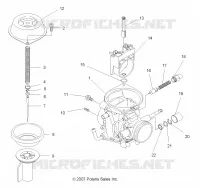 MOTEUR, CARBURATEUR, UPPER