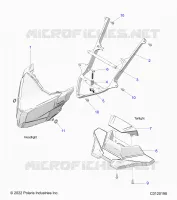 ELECTRICITE, HEADLIGHT AND TAILLIGHT