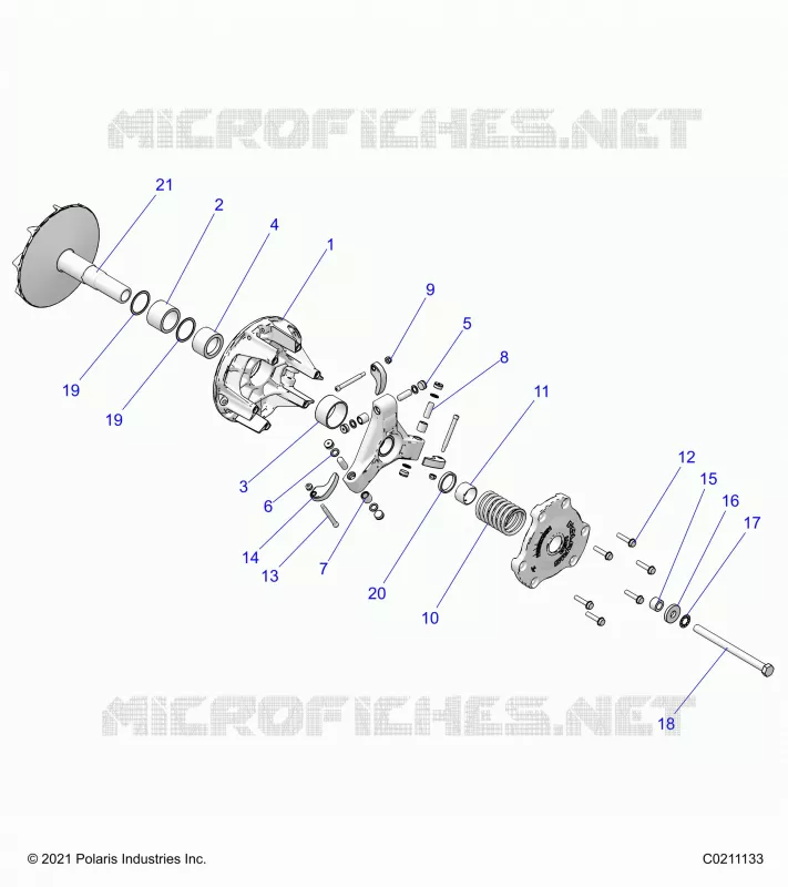 SYSTÃˆME DE TRANSMISSION, PRIMARY CLUTCH