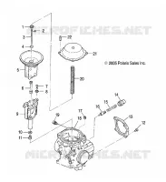 MOTEUR, CARBURATEUR, UPPER